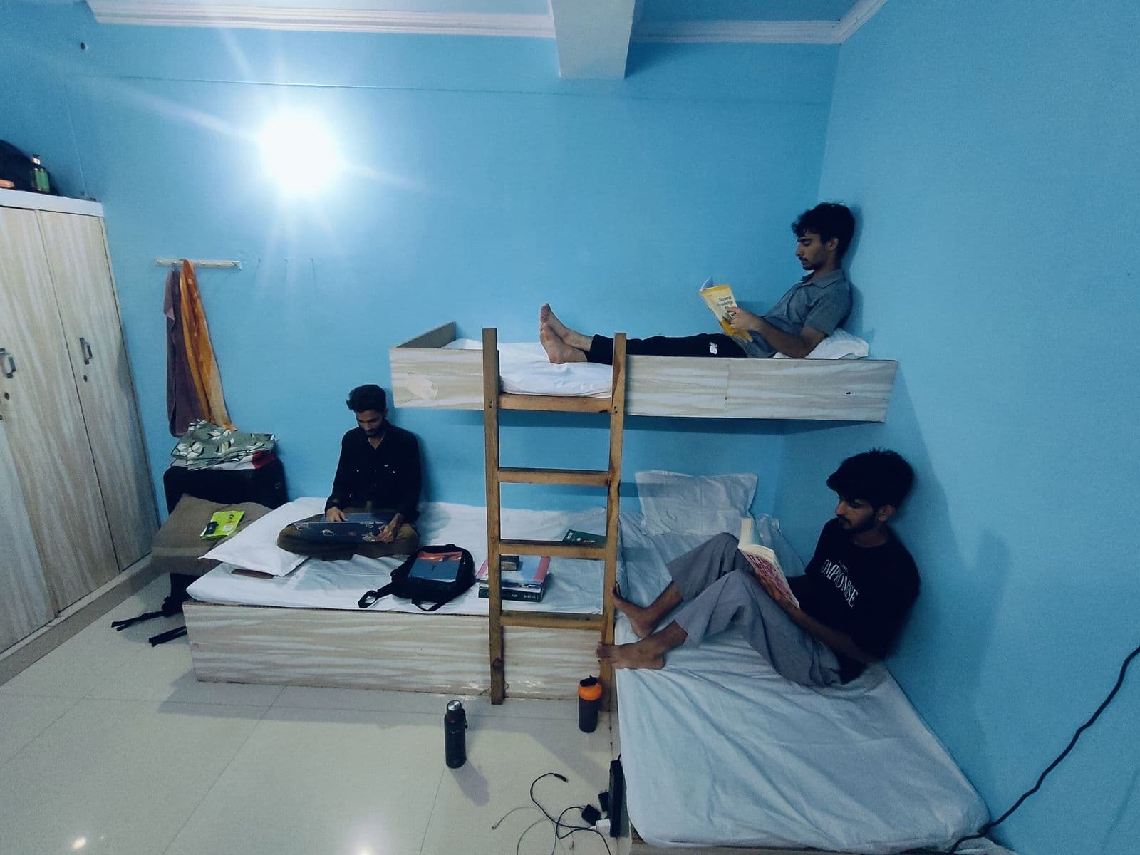 Double Sharing room at Khan Group of PG